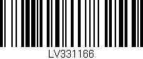 Código de barras (EAN, GTIN, SKU, ISBN): 'LV331166'