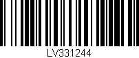 Código de barras (EAN, GTIN, SKU, ISBN): 'LV331244'
