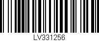 Código de barras (EAN, GTIN, SKU, ISBN): 'LV331256'