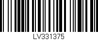 Código de barras (EAN, GTIN, SKU, ISBN): 'LV331375'