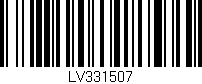 Código de barras (EAN, GTIN, SKU, ISBN): 'LV331507'