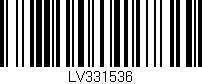 Código de barras (EAN, GTIN, SKU, ISBN): 'LV331536'