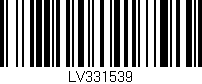 Código de barras (EAN, GTIN, SKU, ISBN): 'LV331539'