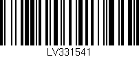 Código de barras (EAN, GTIN, SKU, ISBN): 'LV331541'