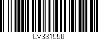Código de barras (EAN, GTIN, SKU, ISBN): 'LV331550'