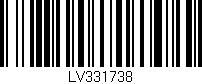 Código de barras (EAN, GTIN, SKU, ISBN): 'LV331738'