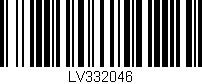 Código de barras (EAN, GTIN, SKU, ISBN): 'LV332046'