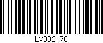 Código de barras (EAN, GTIN, SKU, ISBN): 'LV332170'