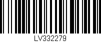 Código de barras (EAN, GTIN, SKU, ISBN): 'LV332279'