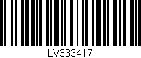 Código de barras (EAN, GTIN, SKU, ISBN): 'LV333417'