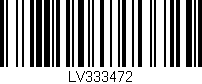 Código de barras (EAN, GTIN, SKU, ISBN): 'LV333472'