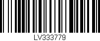 Código de barras (EAN, GTIN, SKU, ISBN): 'LV333779'