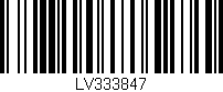 Código de barras (EAN, GTIN, SKU, ISBN): 'LV333847'
