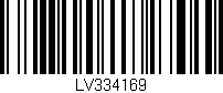 Código de barras (EAN, GTIN, SKU, ISBN): 'LV334169'