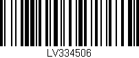 Código de barras (EAN, GTIN, SKU, ISBN): 'LV334506'