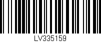 Código de barras (EAN, GTIN, SKU, ISBN): 'LV335159'