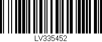 Código de barras (EAN, GTIN, SKU, ISBN): 'LV335452'