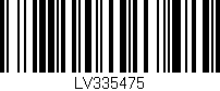 Código de barras (EAN, GTIN, SKU, ISBN): 'LV335475'