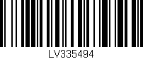 Código de barras (EAN, GTIN, SKU, ISBN): 'LV335494'