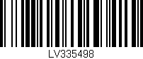 Código de barras (EAN, GTIN, SKU, ISBN): 'LV335498'