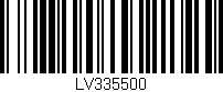 Código de barras (EAN, GTIN, SKU, ISBN): 'LV335500'