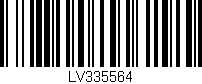 Código de barras (EAN, GTIN, SKU, ISBN): 'LV335564'