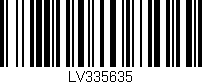 Código de barras (EAN, GTIN, SKU, ISBN): 'LV335635'