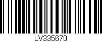 Código de barras (EAN, GTIN, SKU, ISBN): 'LV335670'