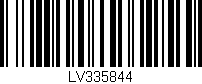 Código de barras (EAN, GTIN, SKU, ISBN): 'LV335844'