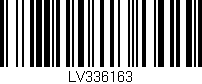 Código de barras (EAN, GTIN, SKU, ISBN): 'LV336163'