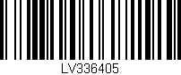 Código de barras (EAN, GTIN, SKU, ISBN): 'LV336405'