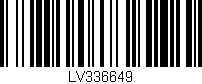 Código de barras (EAN, GTIN, SKU, ISBN): 'LV336649'