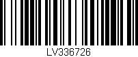 Código de barras (EAN, GTIN, SKU, ISBN): 'LV336726'