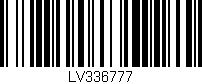 Código de barras (EAN, GTIN, SKU, ISBN): 'LV336777'