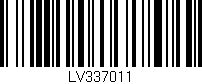 Código de barras (EAN, GTIN, SKU, ISBN): 'LV337011'