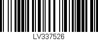 Código de barras (EAN, GTIN, SKU, ISBN): 'LV337526'