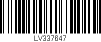 Código de barras (EAN, GTIN, SKU, ISBN): 'LV337647'