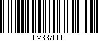 Código de barras (EAN, GTIN, SKU, ISBN): 'LV337666'