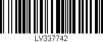 Código de barras (EAN, GTIN, SKU, ISBN): 'LV337742'