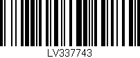 Código de barras (EAN, GTIN, SKU, ISBN): 'LV337743'