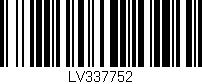 Código de barras (EAN, GTIN, SKU, ISBN): 'LV337752'