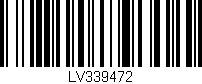 Código de barras (EAN, GTIN, SKU, ISBN): 'LV339472'