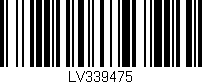 Código de barras (EAN, GTIN, SKU, ISBN): 'LV339475'