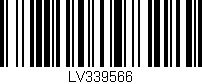 Código de barras (EAN, GTIN, SKU, ISBN): 'LV339566'
