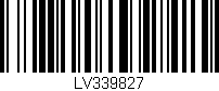 Código de barras (EAN, GTIN, SKU, ISBN): 'LV339827'
