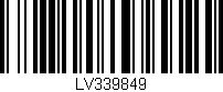 Código de barras (EAN, GTIN, SKU, ISBN): 'LV339849'