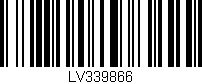 Código de barras (EAN, GTIN, SKU, ISBN): 'LV339866'
