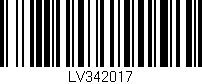 Código de barras (EAN, GTIN, SKU, ISBN): 'LV342017'