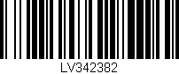 Código de barras (EAN, GTIN, SKU, ISBN): 'LV342382'