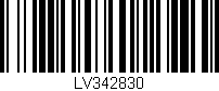 Código de barras (EAN, GTIN, SKU, ISBN): 'LV342830'